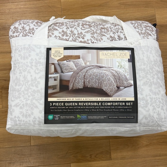 Rachel Zoe Cream Floral Comforter Set - Picture 1 of 4